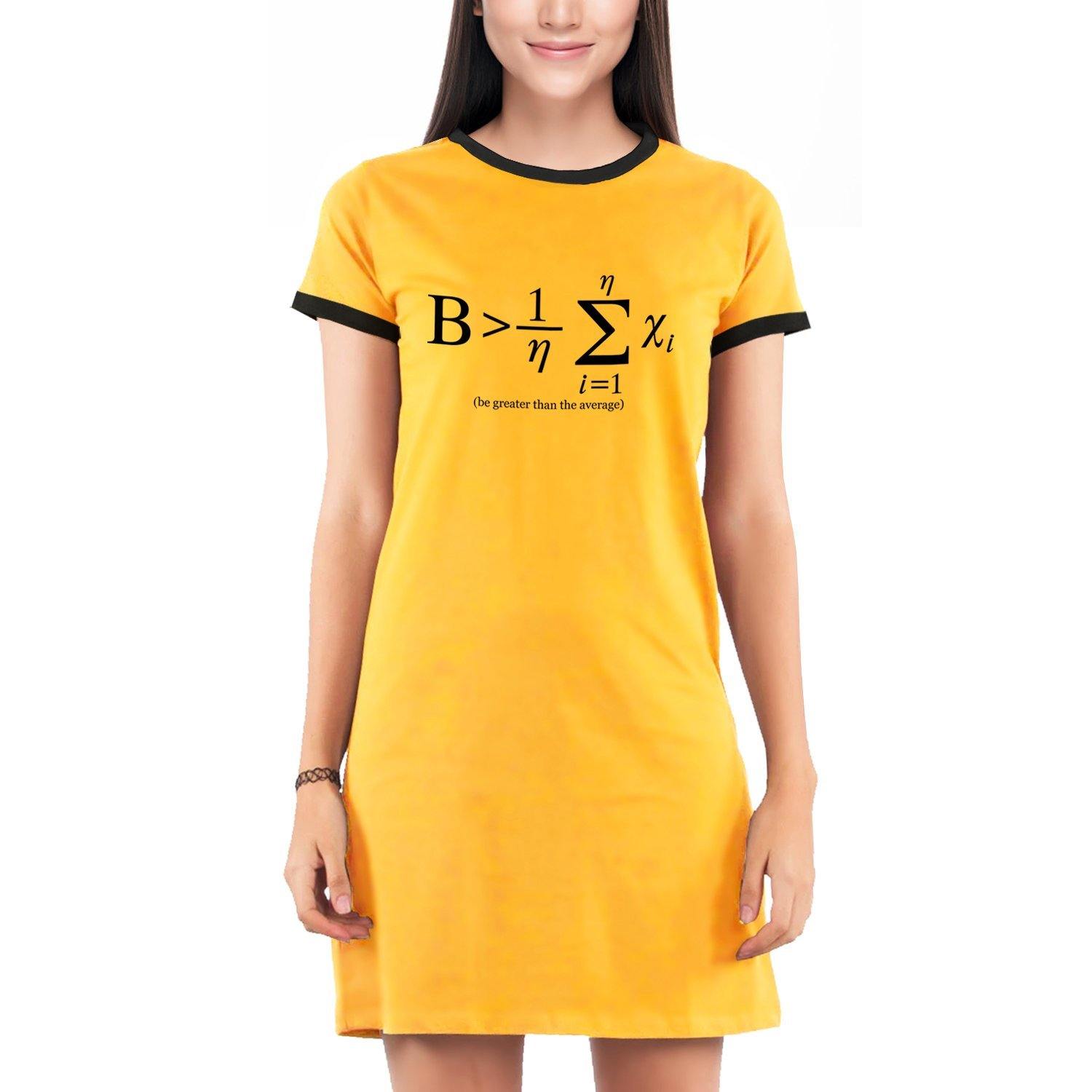 Be Greater than Average NASA Math Women s Dress GeekDawn