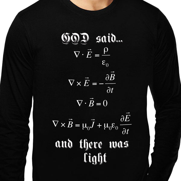 Maxwell's Equation , Let there be light , Physics , Unisex Graphic