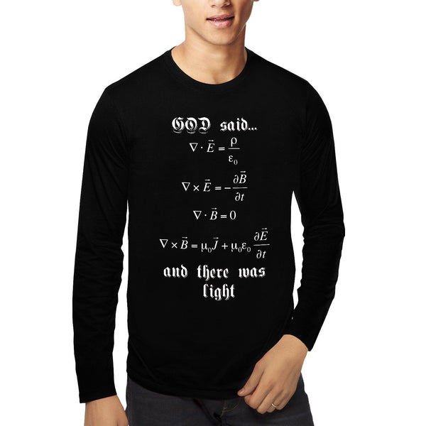 Maxwell's Equation , Let there be light , Physics , Unisex Graphic