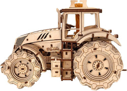 EWA Eco-Wood-Art Tractor Kit l Wooden 3D Puzzle DIY Mechanical Kit - GeekDawn