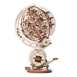 EWA Eco-Wood-Art Kinetic Globe l Wooden 3D Puzzle DIY Mechanical Kit - GeekDawn