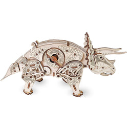 EWA Eco-Wood-Art Triceratops Dinosaurs Kit l Wooden 3D Puzzle DIY Mechanical Kit - GeekDawn