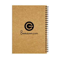 Brown Cover Wiro Bound Sketch Book/Notebook, Don't be a Jerk - GeekDawn