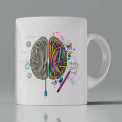 Coffee Mug - Geek Brain 2 - GeekDawn