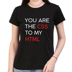 You are CSS to my HTML, Valentine , Women's Top - GeekDawn