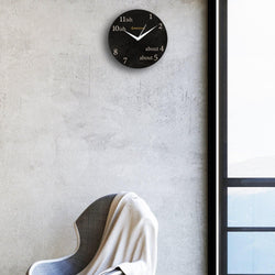 Lazy Geek Wall Clock,  (Wooden/MDF) , 9  by 9 Inches - GeekDawn