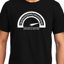 Drunk-o-meter , Funny quote , Unisex Graphic T-Shirt