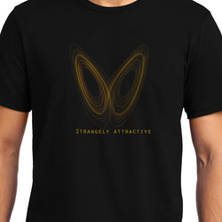 Strangely Attracts, Butterfly effect, Lorenz attractor , Math, Unisex Graphic T-Shirt