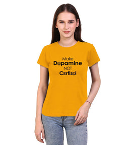 Make Dopamine Not Cortisol, Make Love Not War , Women's Top - GeekDawn