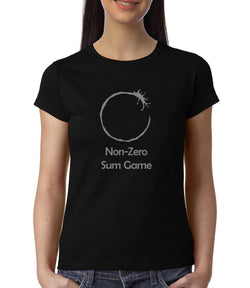 Non Zero Sum Game , Arrival  , Game Theory , Math  Women's Top - GeekDawn