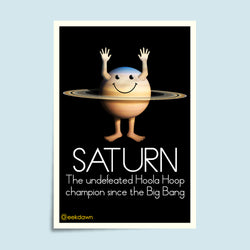 Saturn Hoola Hoop, Space, Poster