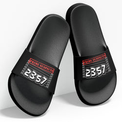 Prime Suspects, Math,  Slides / Slider Slippers , Black