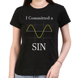 I committed a Sin , Math , Women's Top - GeekDawn