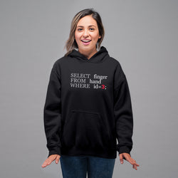 SQL Finger , Programming , Coding , Hoodie / Sweatshirt