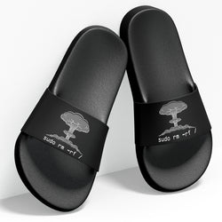 Black discount palm slippers