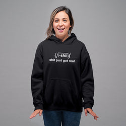Shit just got real, Math, Hoodie / Sweatshirt