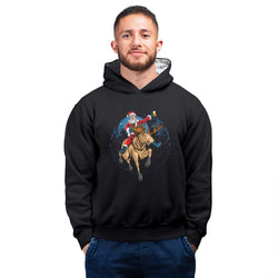 Santa Beer, Christmas , Hoodie / Sweatshirt, Black - GeekDawn