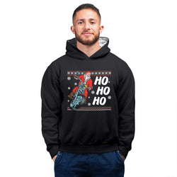Santa Ho Ho Ho, Christmas , Hoodie / Sweatshirt, Black - GeekDawn