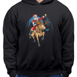 Santa Beer, Christmas , Hoodie / Sweatshirt, Black - GeekDawn