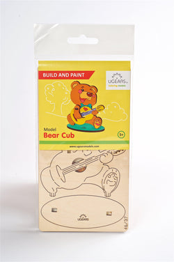 Ugears 4Kids Coloring Model "Bear Kit" I DIY Self-Assembly Coloring Kit for Kids - GeekDawn