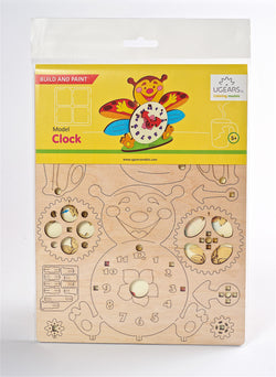 Ugears 4Kids Coloring Model "Clock Kit" I DIY Self-Assembly Coloring Kit for Kids - GeekDawn