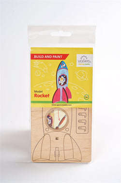 Ugears 4Kids Coloring Model "Rocket Kit" I DIY Self-Assembly Coloring Kit for Kids - GeekDawn