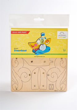 Ugears 4Kids Coloring Model "Steamboat Kit" I DIY Self-Assembly Coloring Kit for Kids - GeekDawn