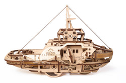 Ugears "Tugboat Kit" I DIY Self-Assembly Mechanical Kits For Teens and Adults - GeekDawn