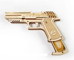 Ugears "Wolf-01 Handgun Kit" I DIY Self-Assembly Mechanical Kits For Teens and Adults - GeekDawn
