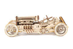 Ugears "U-9 Grand Prix Car Kit" I DIY Self-Assembly Mechanical Kits For Teens and Adults - GeekDawn