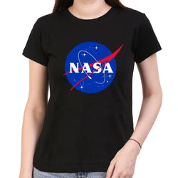 NASA Logo ,Meat Ball, Blue Insignia, Space, Women's Top - GeekDawn