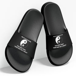 ACCOUNTING YING YANG , Slides / Slider Slippers , Black