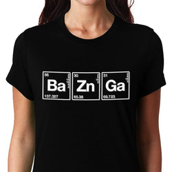 Bazinga , Chemistry, Big Bang Theory, Sheldon , Women's Top - GeekDawn