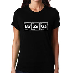 Bazinga , Chemistry, Big Bang Theory, Sheldon , Women's Top - GeekDawn