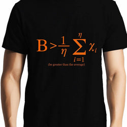 Be Greater than Average , NASA , Math , Unisex Graphic T-Shirt - GeekDawn