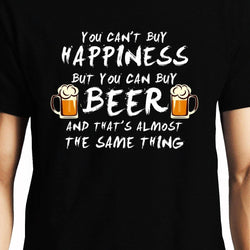 Beer is Happiness , Funny quote , Unisex Graphic T-Shirt - GeekDawn