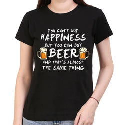 Beer is Happiness, Funny quote, Women's Top - GeekDawn