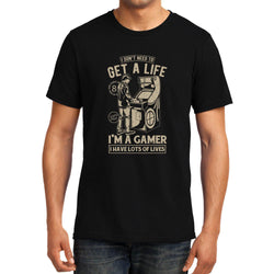 Get a Life, Gaming, Unisex Graphic T-Shirt - GeekDawn
