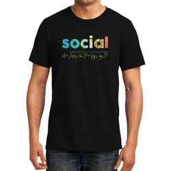 Social Distancing, Maths, Unisex Graphic T-Shirt - GeekDawn