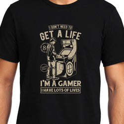 Get a Life, Gaming, Unisex Graphic T-Shirt - GeekDawn