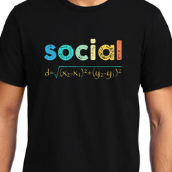 Social Distancing, Maths, Unisex Graphic T-Shirt - GeekDawn