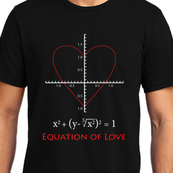 Equation of Love , Math , Unisex Graphic T-Shirt