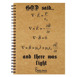 Brown Cover Wiro Bound Sketch Book/Notebook, GodLight - GeekDawn