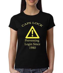 Caps Lock , Programming , Coding , Women's Top - GeekDawn