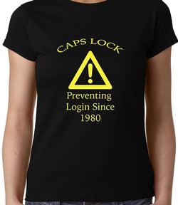 Caps Lock , Programming , Coding , Women's Top - GeekDawn