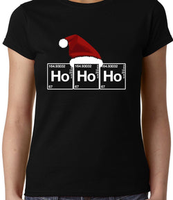 Christmas Tee, HOHOHO , Chemistry , Women's Top - GeekDawn