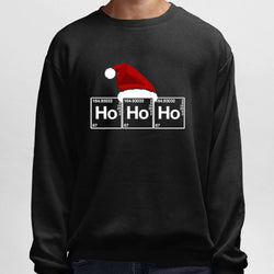 Ho Ho Ho, Christmas, Round Neck Sweatshirt - GeekDawn