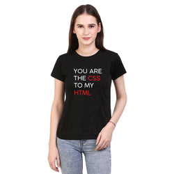 You are CSS to my HTML, Valentine , Women's Top - GeekDawn