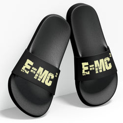 E=MC2, Slides / Slider Slippers , Black