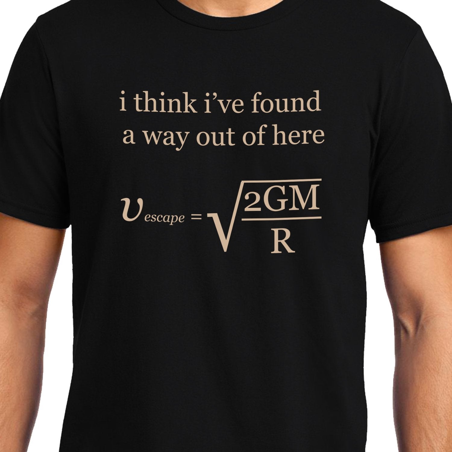 Escape Velocity Physics Unisex Graphic T-Shirt GeekDawn